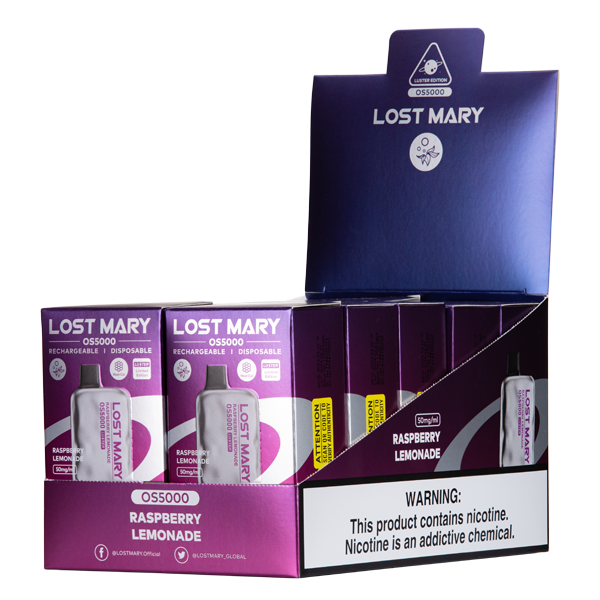 Raspberry Lemonade Lost Mary OS5000 Luster