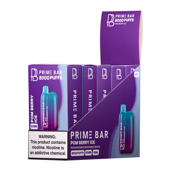 Pom Berry Ice Prime Bar 8000