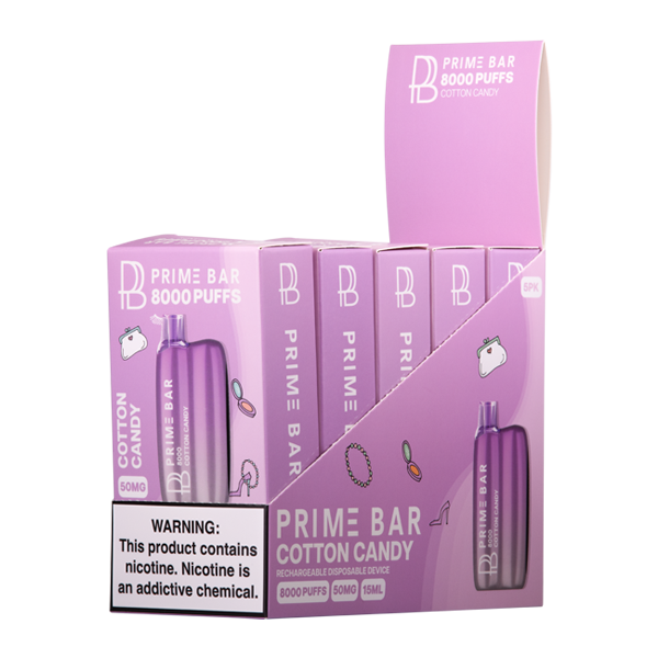 Cotton Candy Prime Bar 8000